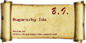 Bugarszky Ida névjegykártya